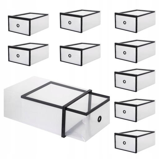 BOX ORGANIZÁTOR KONTAJNEROV TOPÁNKY POSUVNÉ TOPÁNKY DO ŠATNÍKA SILNÉ 33x23x13,5cm