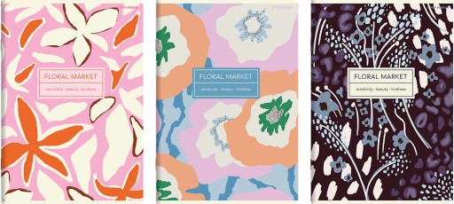 NOTEBOOK TOP 2000 FLORADELIC B5/80K mriežka S OKRAJOM