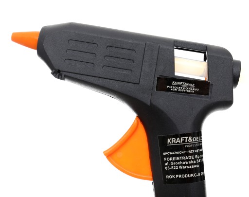 Kraft&Dele horúca lepiaca pištoľ 7 kaziet 40W 200 °C