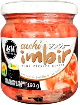 Ružový sushi zázvor čistí chuťové poháriky 190g