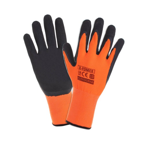 Ochranné pracovné rukavice, penový latex X-FOMER, veľkosť 10