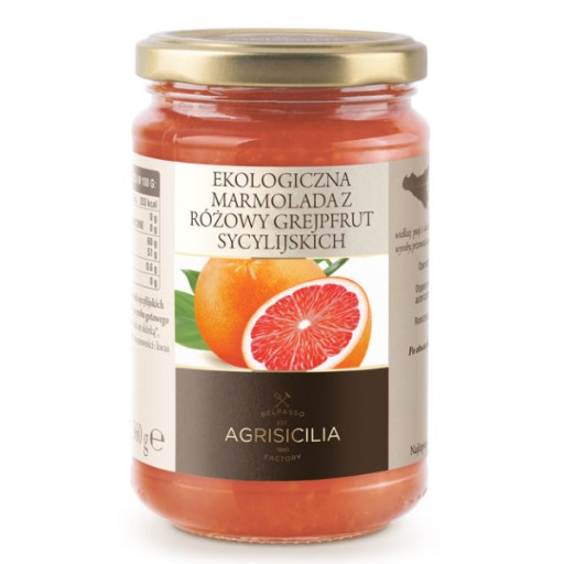 BIO ružová sicílska grapefruitová marmeláda 360g