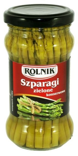 Rolnik Celá zelená špargľa zaváraná, 180g téglik