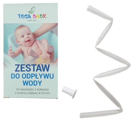 Súprava na odtok vody, odtok na detskú vaničku, hadica, návlek Tega