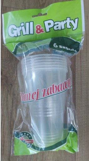 PLASTOVÝ POHÁR NA PIVO 500ML - 6 kusov