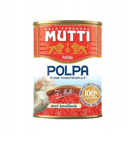 Mutti paradajková dužina s cesnakom 400 g