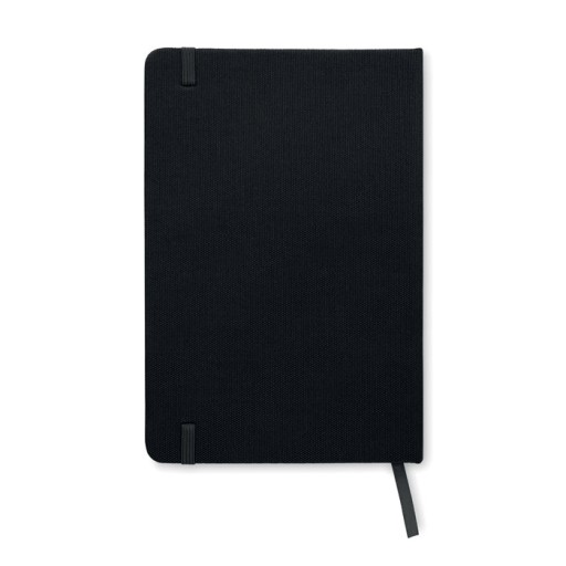 Zápisník A5 s pevným obalom 600D RPET|80 listov| V Lin | Ekologický papier