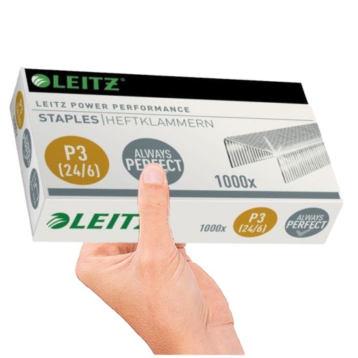 Kancelárske sponky Leitz 24/6 - 1000 ks PREMIUM
