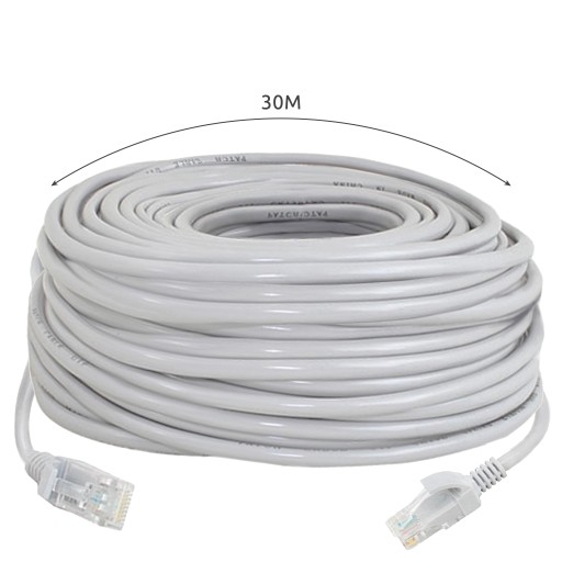 Sieťový kábel LAN RJ45 UTP Ethernet krútený pár zlatý 30m internetový kábel