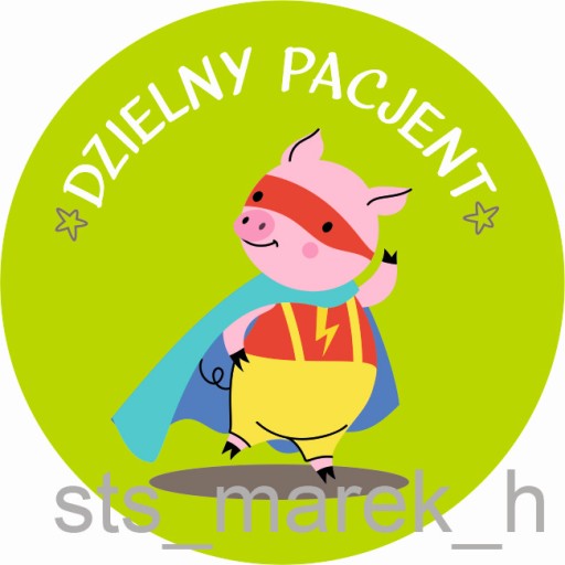 Motivačné nálepky statočný pacient BIG STRONG 5 cm UNISEX 100 ks.