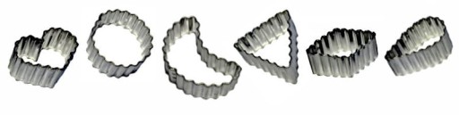 Sada vlnitých foriem - stredné figúrky, 10 ks