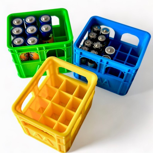 KAJAWIS organizér na AAA batérie, BATTERIES box, kufrík, EKO kontajner