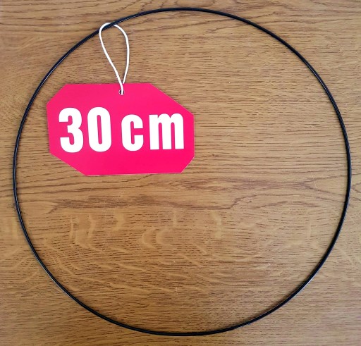 Prsteň lapač snov, ČIERNA, 30 cm