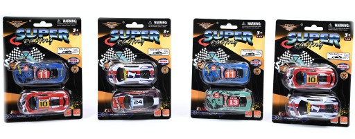 AUTOPRUŽINY KOVOVÉ AUTA SET 2
