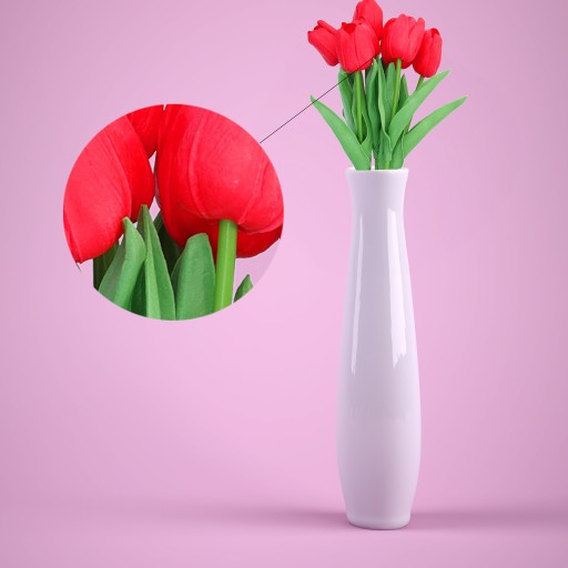 TULIPS TULIPSOVÁ KYTICA umelé živé kvety do vázy na Veľkú noc