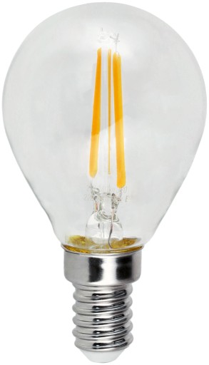 LED žiarovka E14 2W teplá farba 220-240V AC dekoratívna