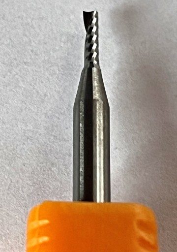 Jednobitová fréza, pravá, 1,5 mm, 6 mm tvrdokovová stopková fréza