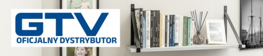 Support LOFT policové držiaky GINO Wall čierna obývačka kuchyňa GTV