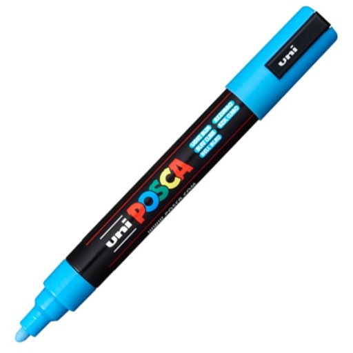 Popisovač UNI POSCA PC-5M svetlomodrý (8)