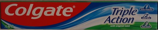 Colgate Triple Action s originálnou mätou 75ml trojfarebná