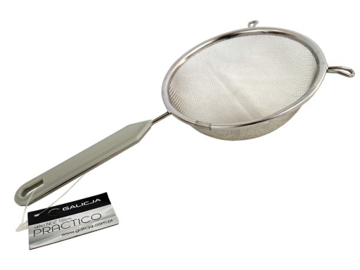 Nerezové kuchynské sitko, kov, 12 cm, sivá