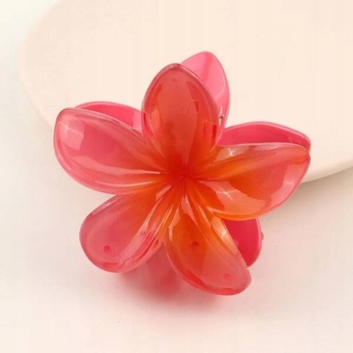 ECARLA spona do vlasov Flower Moana Ombre červená SP287