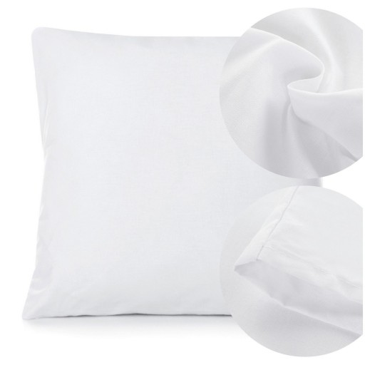 Bavlnená obliečka na vankúš 40x40 Hotel Smooth Pleat Axel White