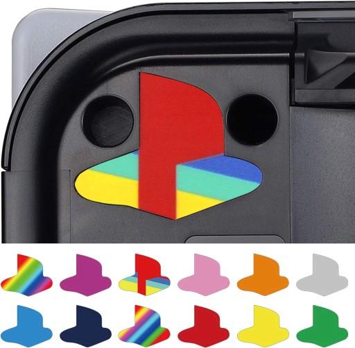 SADA 12 NÁLEPEK S DEKORATÍVNYM LOGOM NÁLEPKY NA KONZOLU PS5 PLAYSTATION 5