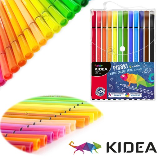 Fixky, fixky, v kufríku, 12 farieb, KIDEA