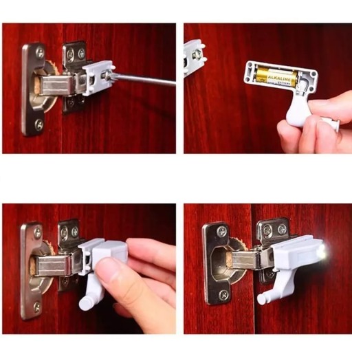 5x SKRINÍK S PÁNTOM DVERÍ 3 LED