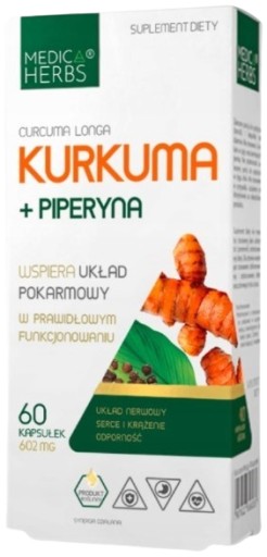 KURKUMA a PIPERÍNA kurkuma KURKUMA Medica Byliny Imunita pre krvný obeh