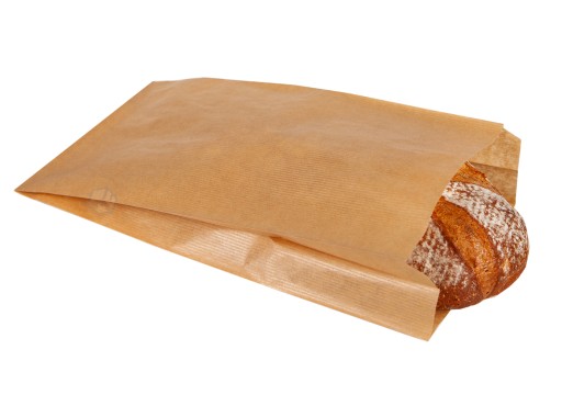 Papierové sáčky raňajkové sáčky hnedé šedé skladané 15x6x28 100 ks