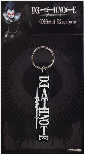 Značková gumená kľúčenka s logom Death Note