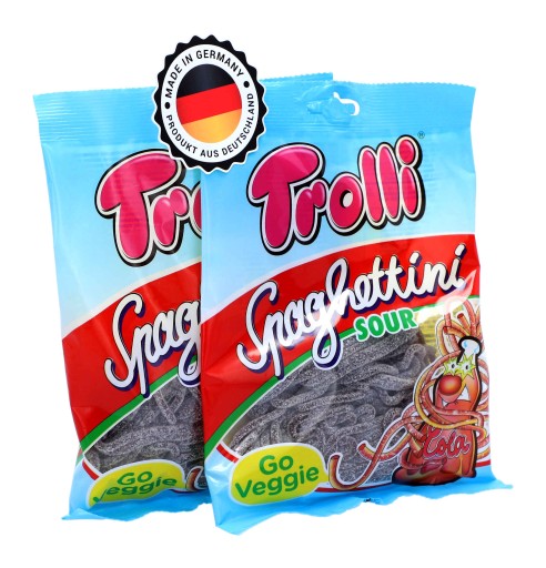 Cola Cola Jelly Sour TROLLI Spaghettini 100g DE