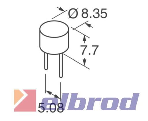 Poistka pohárová 1A 250V (2ks)