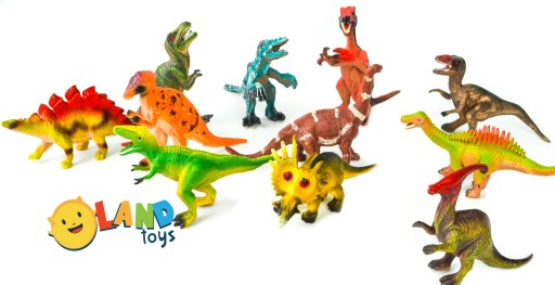 LT268 VEĽKÁ SADA 12 FIŠTÍK DINOSAUROV LANDTOYS