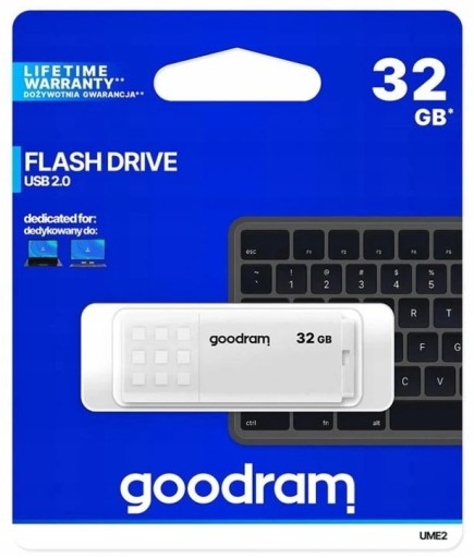 GOODRAM Pendrive UME2 32GB USB 2.0 biely