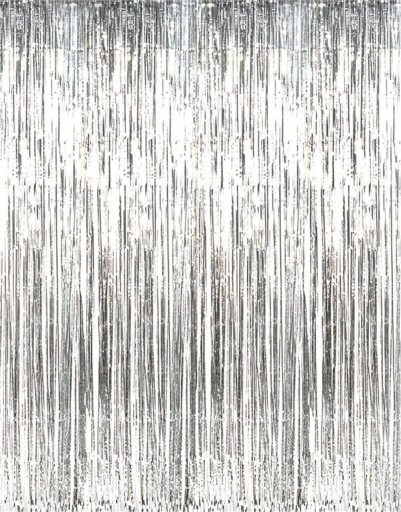 STRIEBORNÝ metalizovaný záves 90x250cm záves