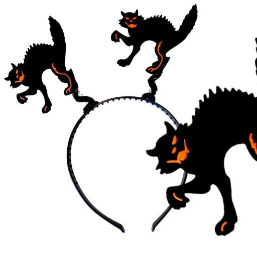 Čelenka Cat HALLOWEEN CAT BLACK WITCHES WITCHES