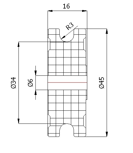 VALCE VALCE fi 45 mm LANOVÝ KÁBEL 6 mm BLOKUJE BLOKY