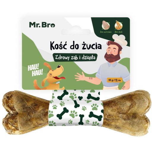 Pán. Bro žuvacia kosť pre zdravé zuby a ďasná so Spirulinou
