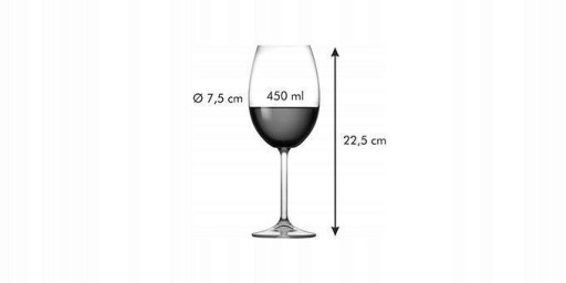 CHARLIE pohár na červené víno 450 ml