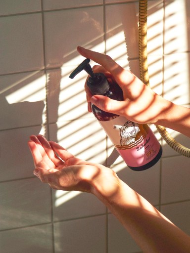 Yope sprchový gél na umývanie tela 400 ml rebarbora a ruža