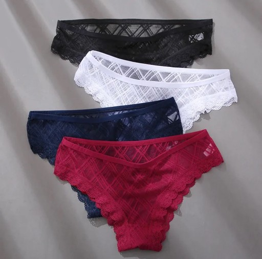SEXY ČERVENÉ JEMNÉ ZMYSLNÉ DÁMSKE nohavičky XXL