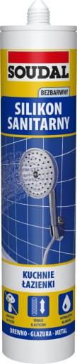 SOUDAL Sanitárny silikón 280 ml bezfarebný