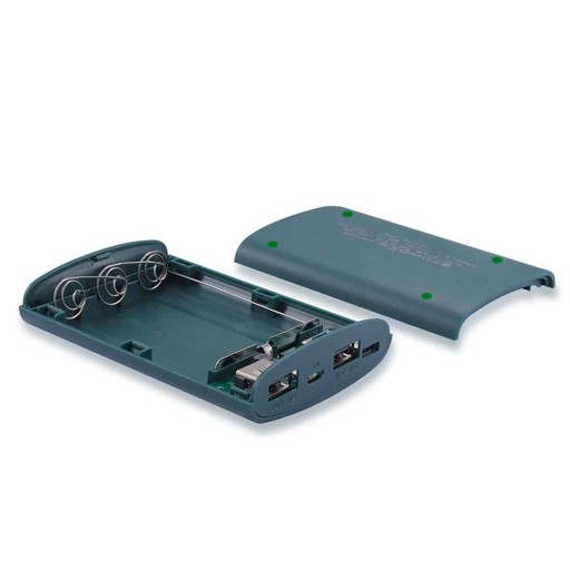 Puzdro na powerbanku 3x18650 2xUSB + USB-C