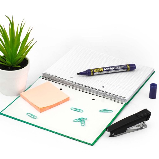 PENTEL N850 PERMANENTNÝ ZNAČOVAČ okrúhly MODRÁ
