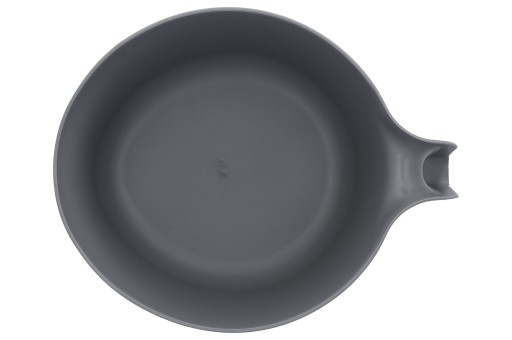 Plastová mixovacia nádoba s rukoväťou, šedá, 3l