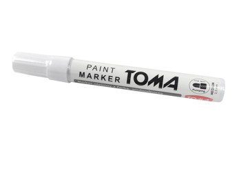 Metal Tire Marker Biely značkovač TOMA s plsteným hrotom