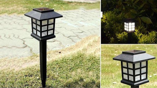 Solárna lampa záhradná dekorácia osvetlenie lampášový domček LED P-510